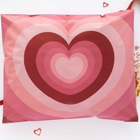 Hearts 14x17 Designer Poly Mailers Pack of 25 ~PRICE IS FIRM - Picture 3 of 6